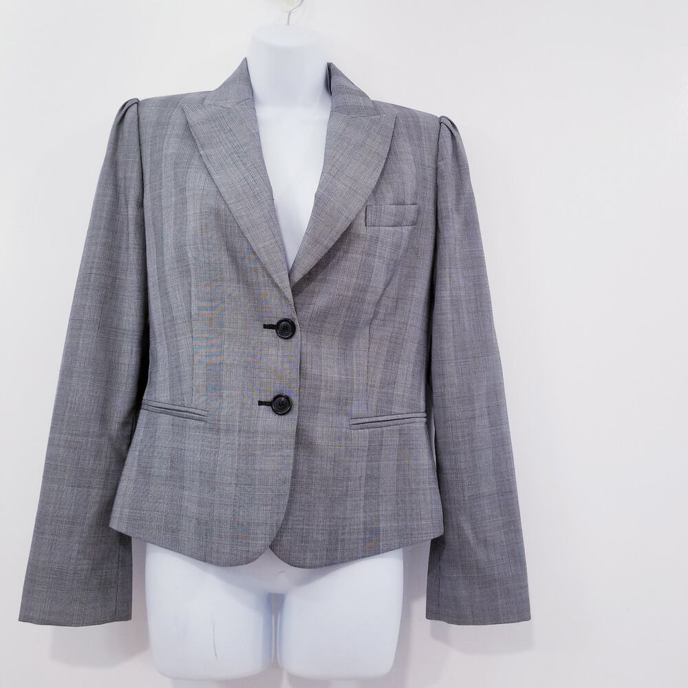 Le Copains 100% Wool Plaid Blazer